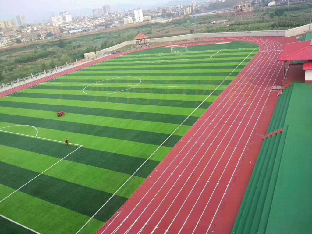 China Artificial Grass Factory Project football China Artificial Grass Manufacturer Project cases
